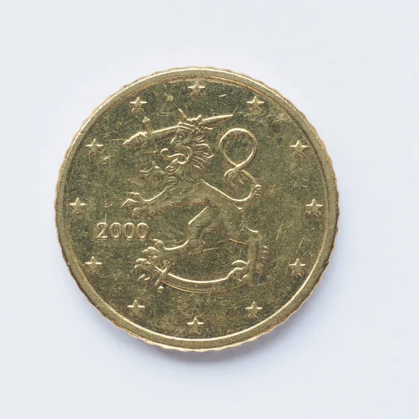 Finnish 50 cent coin — Stock Photo, Image