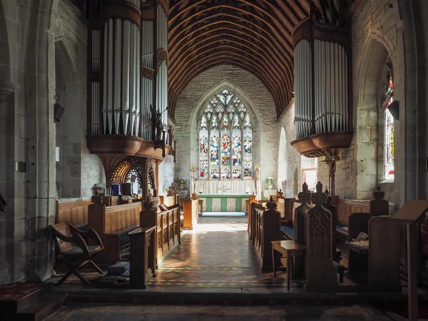 St Mary Magdalena kyrkan i Tanworth i Arden — Stockfoto