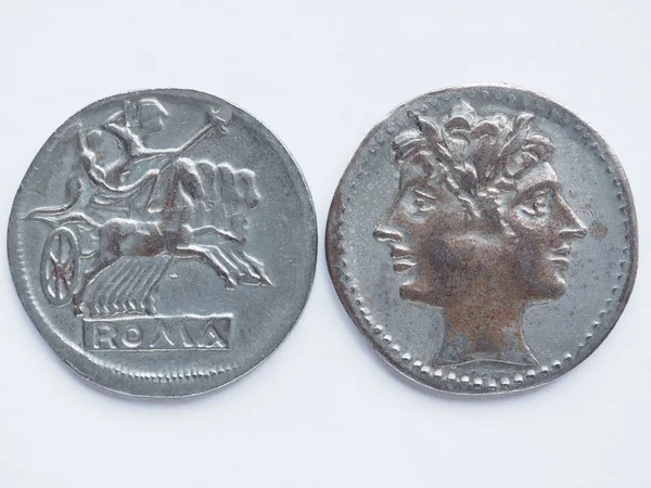 Oude Romeinse munt — Stockfoto