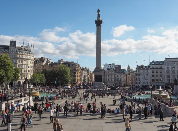 Trafalgar plein in Londen — Stockfoto