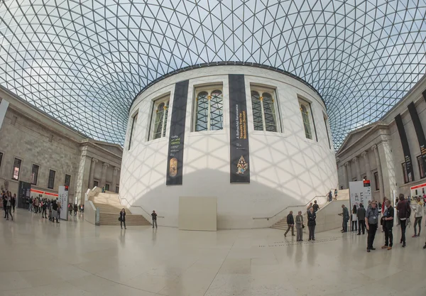 Velký dvůr v Britském muzeu v Londýně — Stock fotografie