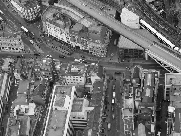 Blanco y negro Vista aérea de Londres —  Fotos de Stock