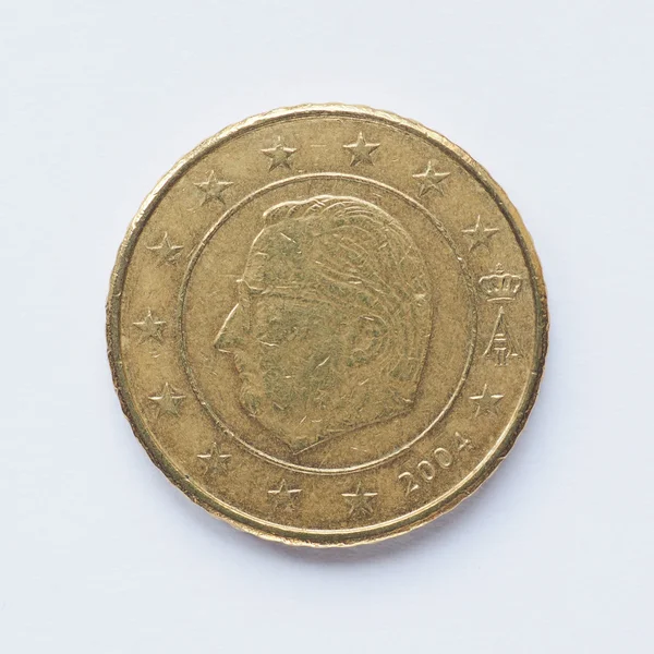 Moneda belga de 50 céntimos —  Fotos de Stock