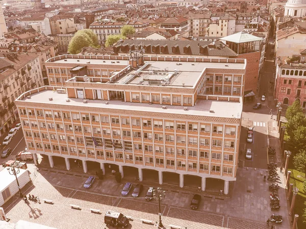 Retro looking Turin municipal building — Stock Photo, Image