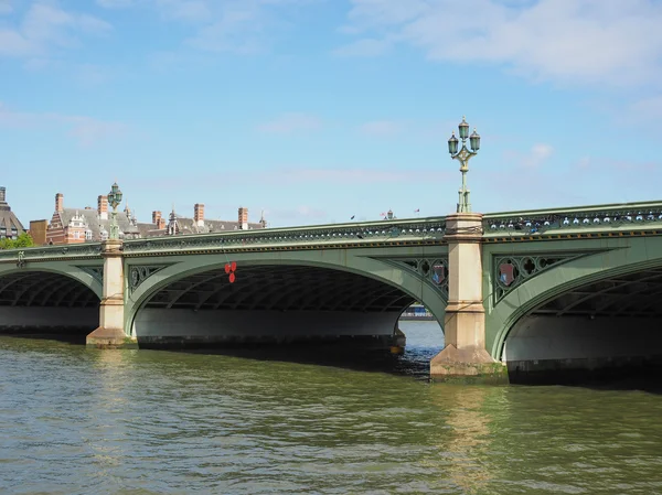 Westminster Bridge w Londynie — Zdjęcie stockowe