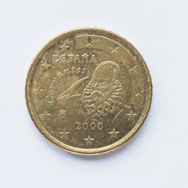 Moneta spagnola da 50 cent — Foto Stock