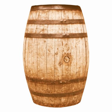 Retro görünümlü şarap ya da bira varil varil
