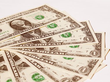 Retro görünüm Doları 1 dolar notları