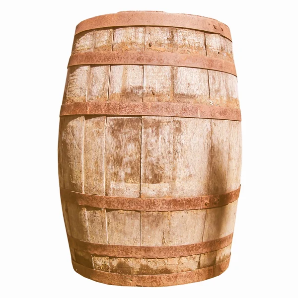 Retro looking Wooden barrel cask — Stock Photo, Image