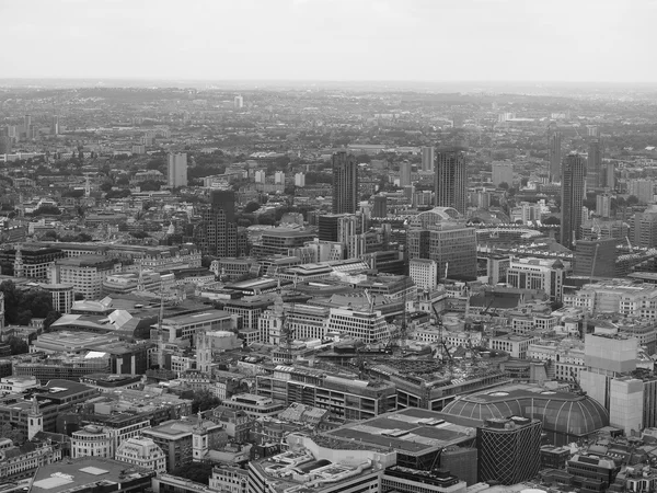 Preto e branco Vista aérea de Londres — Fotografia de Stock