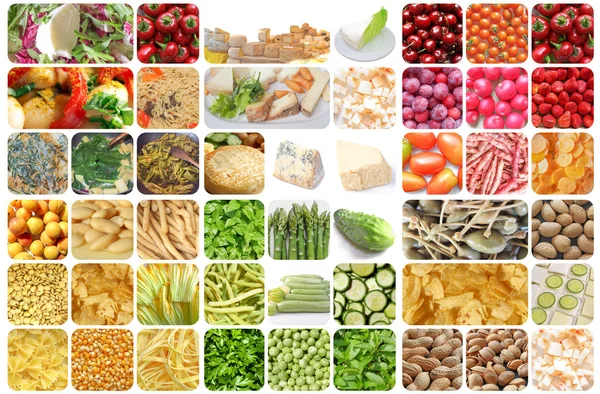 Foodset Collage — Stockfoto