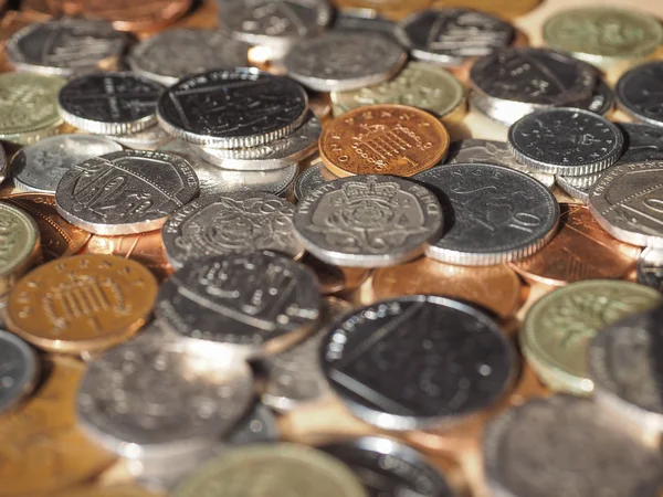 Изображение фунтовых монет — стоковое фото