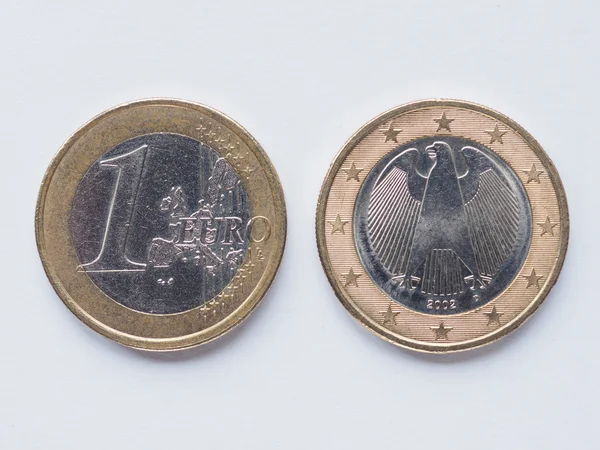 Němčina 1 Euro mince — Stock fotografie