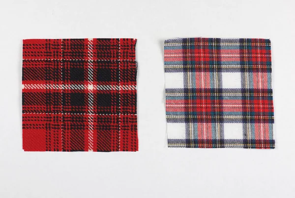 Tartan fabric sample — Stock Photo, Image