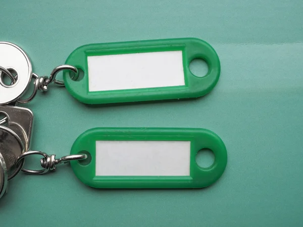Green keyring picture — Stock Photo, Image