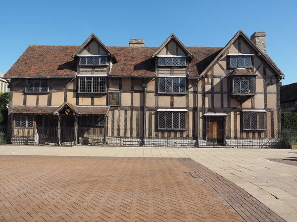 Shakespeare birthplace in Stratford upon Avon — Stock Photo, Image