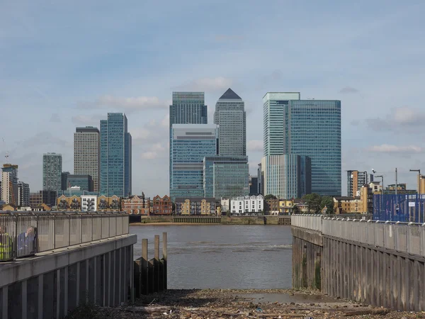 Το Canary wharf του Λονδίνου — Φωτογραφία Αρχείου