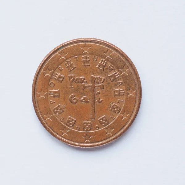 Moneta portoghese da 5 cent — Foto Stock