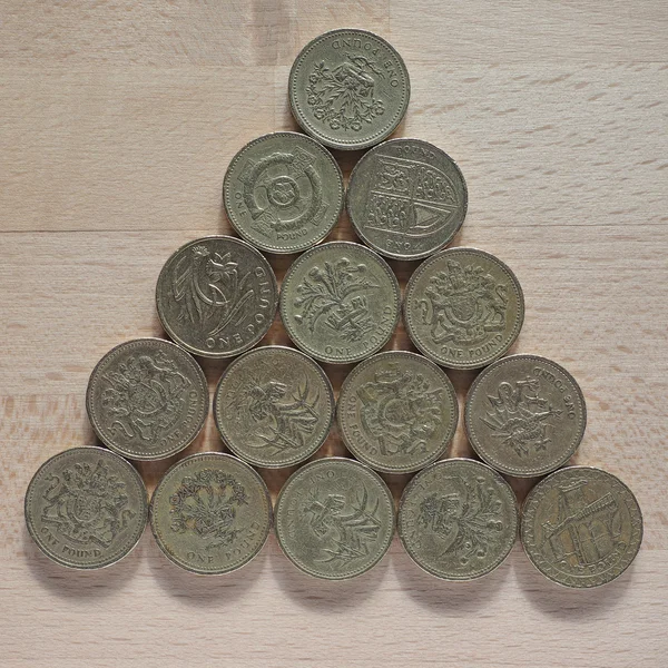 Pound coins image — Photo