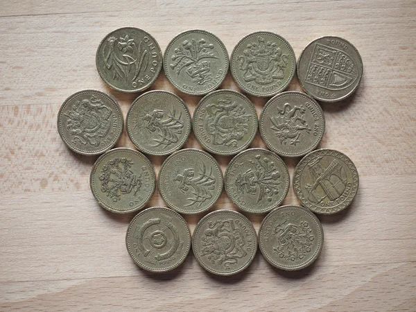 Wizerunek monety funta — Zdjęcie stockowe