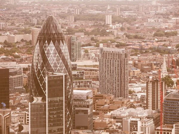 レトロなロンドンの空中風景 — ストック写真