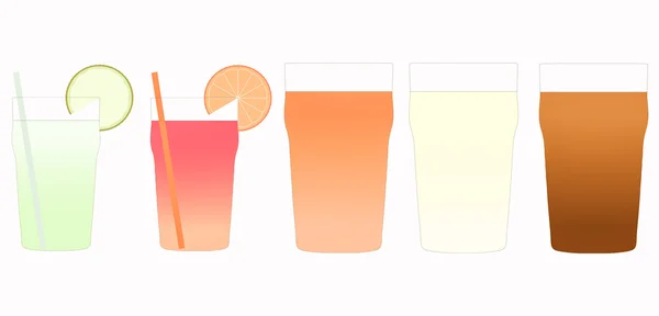 Cocktail och öl illustration — Stockfoto