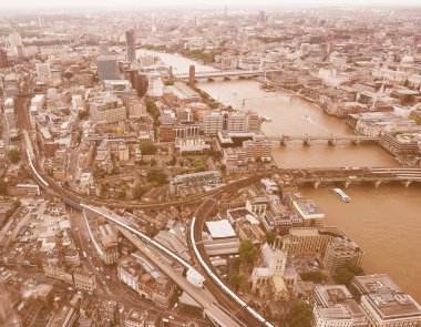 Londra 'nın Havadan görüntüsü