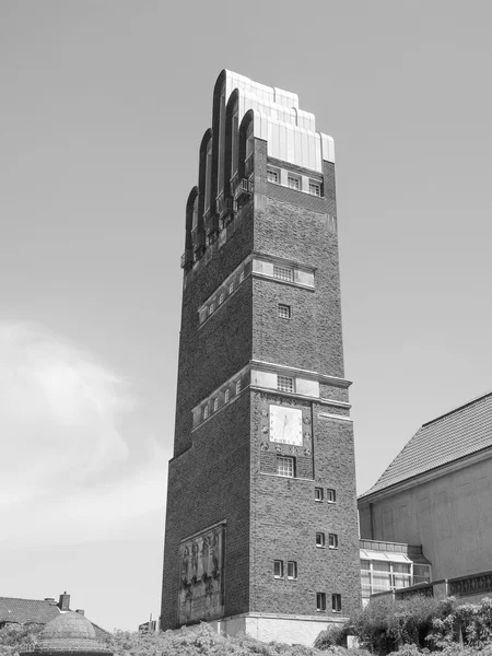 Torre de casamento preto e branco em Darmstadt — Fotografia de Stock