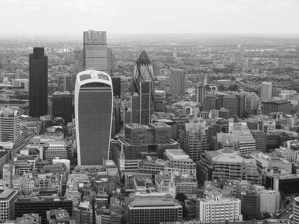 Black and white Aerial view of London — Stock Photo, Image