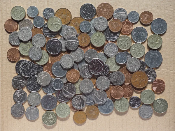 Monete in sterline immagine — Foto Stock