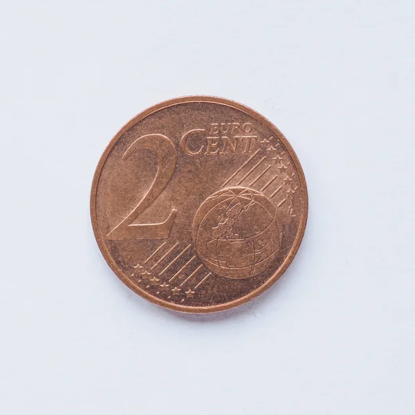 2-Cent-Münze — Stockfoto