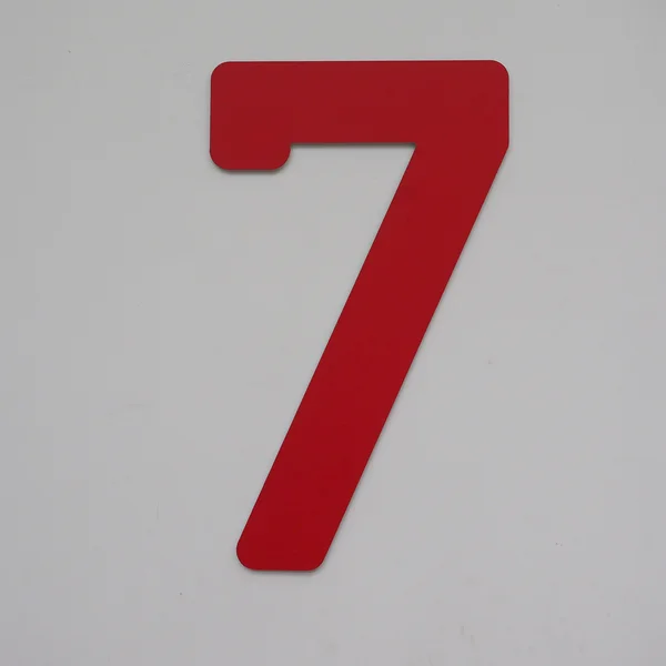 Nummer 7 sju — Stockfoto