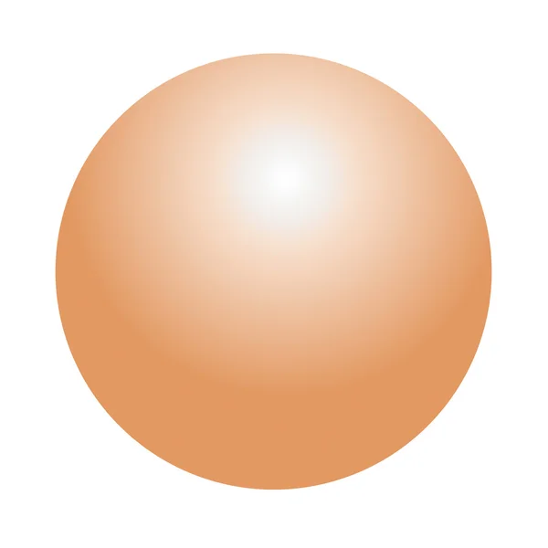 Metal sphere isolated - Bronze — Stock Photo, Image