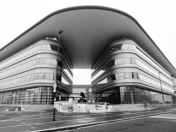 Black and white Campus Einaudi in Turin — Stock Photo, Image