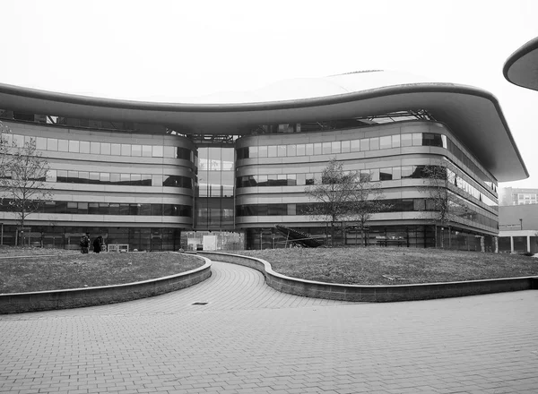 Černá a bílá Campus Einaudi v Turíně — Stock fotografie
