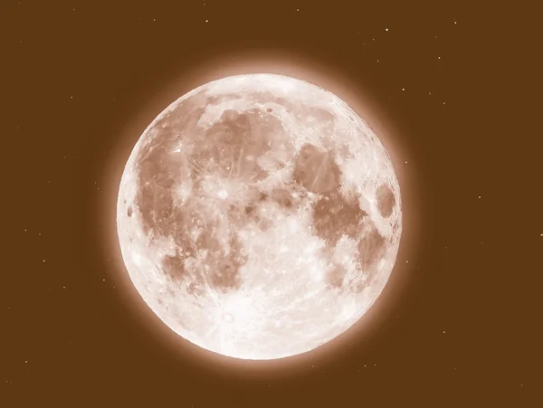 复古看月亮和星星 — 图库照片