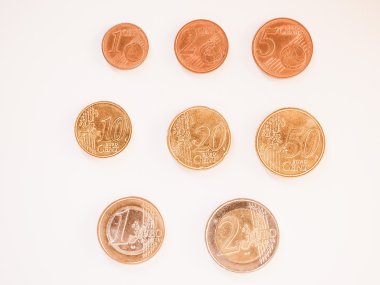  Euro coins serisi vintage