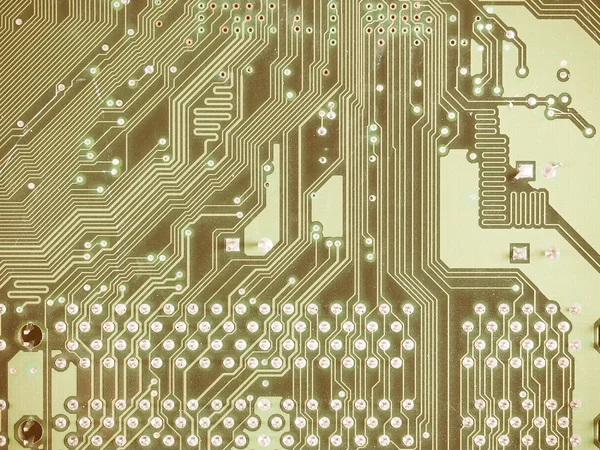 Printed circuit background vintage — Stock Photo, Image