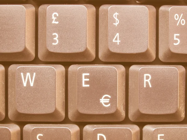 Computer keyboard vintage — Stock Photo, Image