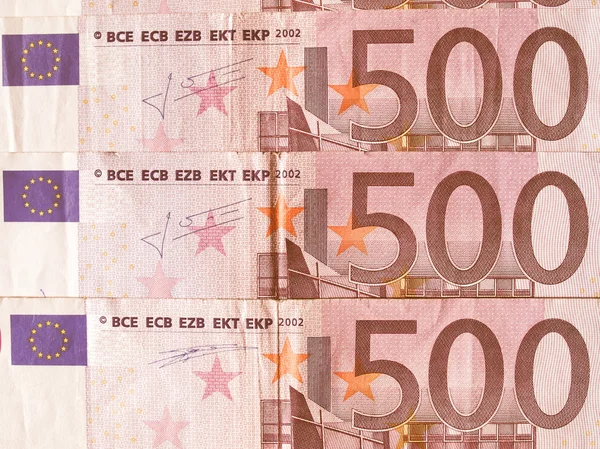 Euro nota vintage —  Fotos de Stock