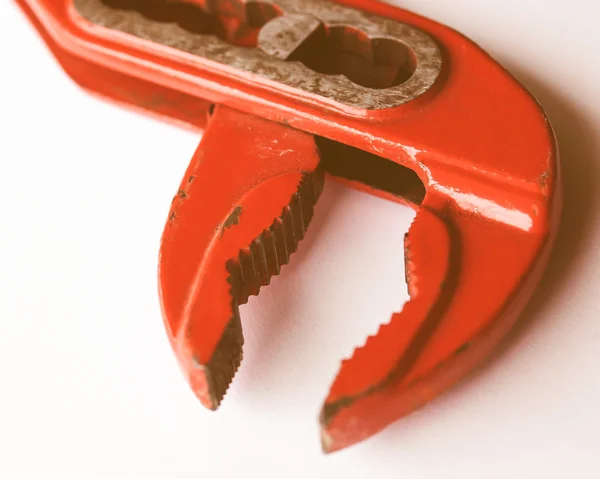 İngiliz anahtarı anahtar vintage — Stok fotoğraf