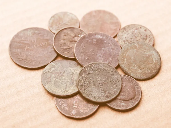 Starověké mince ročník — Stock fotografie