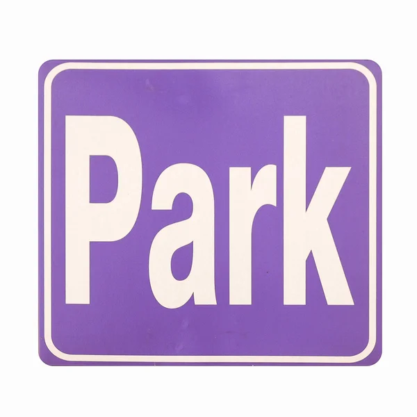 Park işareti vintage — Stok fotoğraf