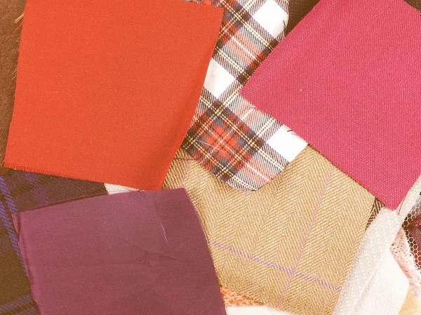 Fabric samples vintage — Stock Photo, Image