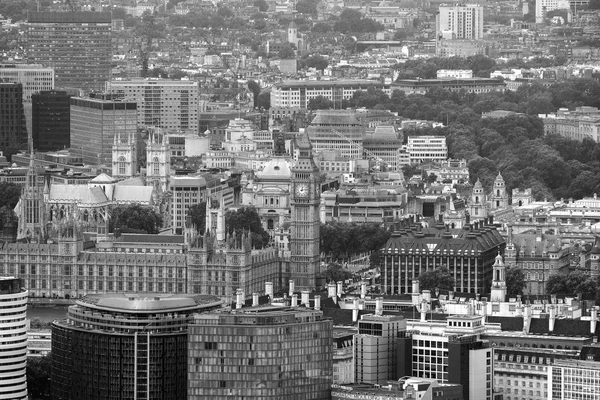 Вид с воздуха на парламент Лондона — стоковое фото