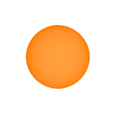 Güneş teleskop ile görülen güneş lekeleri ile