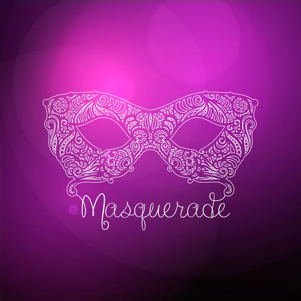 Mascarade à motifs Masque — Image vectorielle
