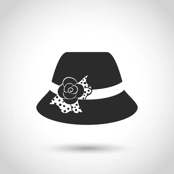 Vektör siyah şapka simgesi — Stok Vektör