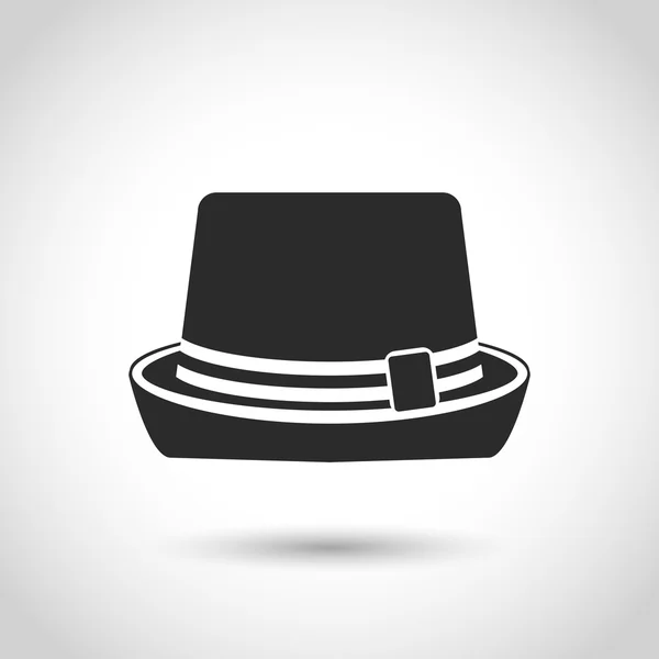 Vektor schwarzer Hut Symbol — Stockvektor