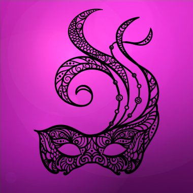 desenli maskeli balo maskesi 